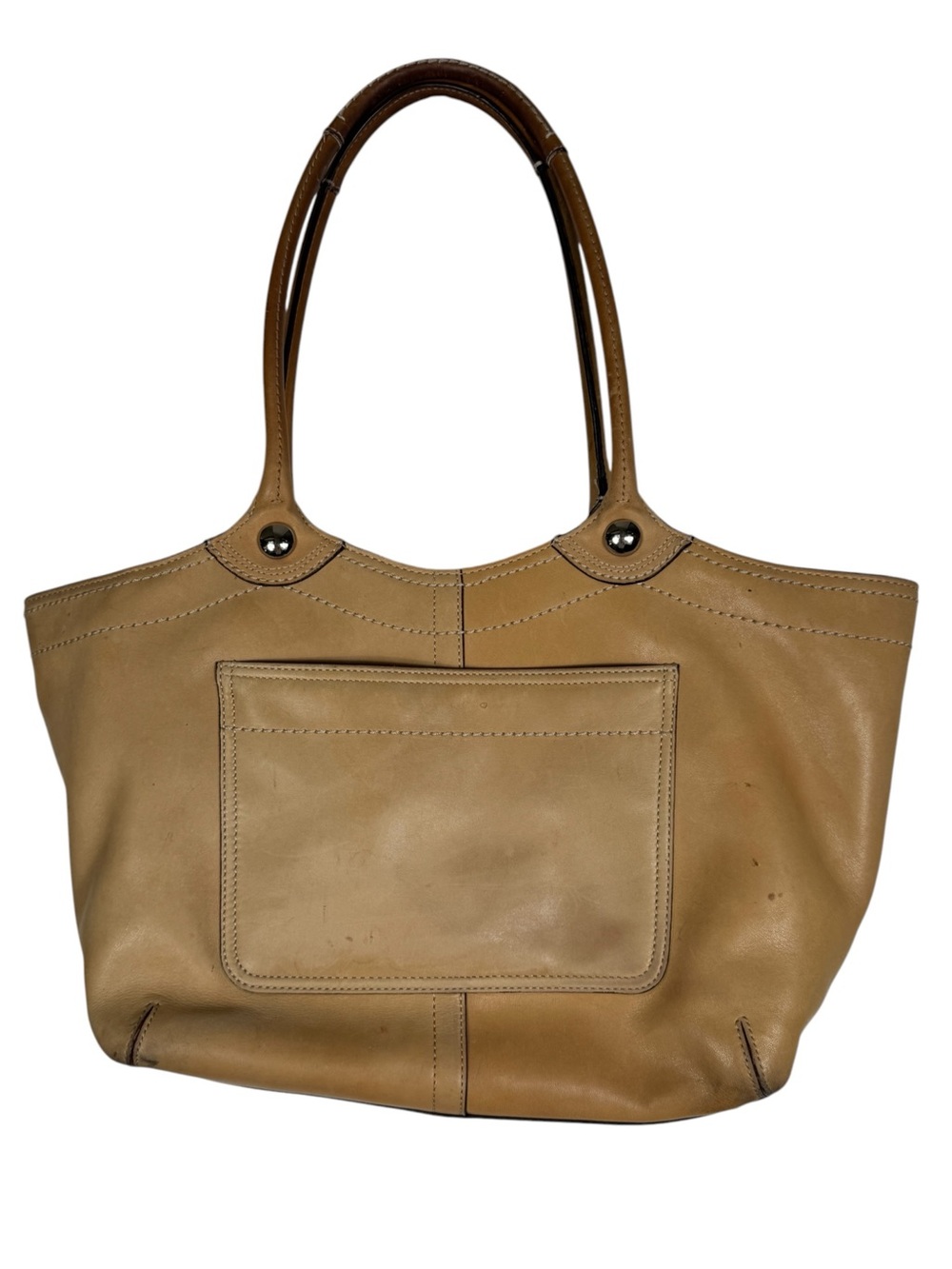 Coach Bleecker Legacy Tote, Tan Leather - Picture 9 of 16